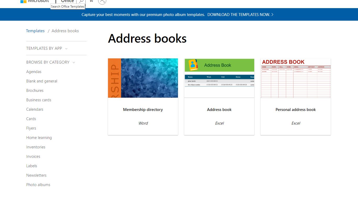 Address books - Office.com